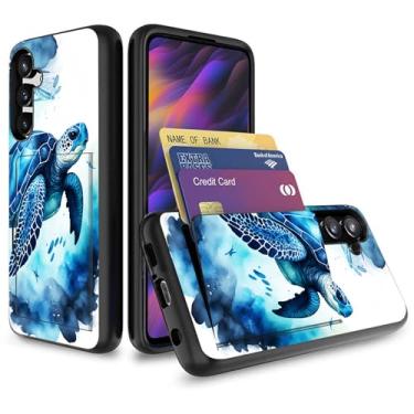 Imagem de Vobber Capa para Galaxy A16 5G, capa tipo carteira com compartimento oculto para cartão, TPU à prova de choque e policarbonato capa protetora de camada dupla para Samsung Galaxy A16 5G 6,7 polegadas