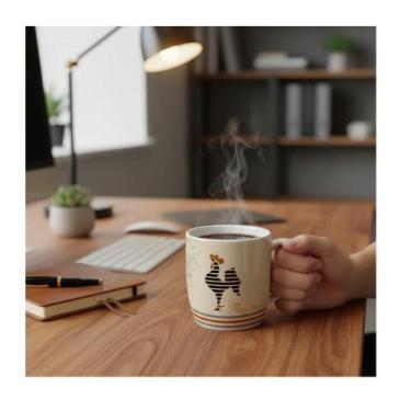 Imagem de Caneca porcelana urban 300ml times - atlético mapa - BRASFOOT