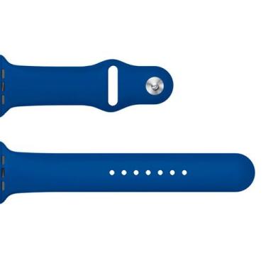 Imagem de Pulseira para Apple Watch 38/40mm Goldentec Silicone Azul
