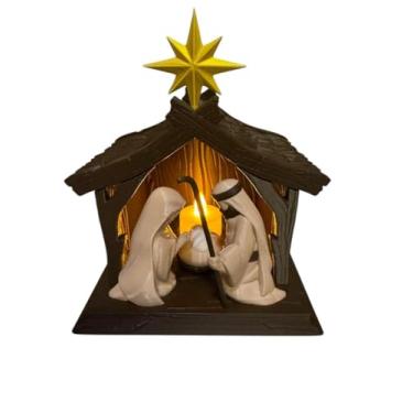 Imagem de Presépio de Natal Iluminado - Vela LED