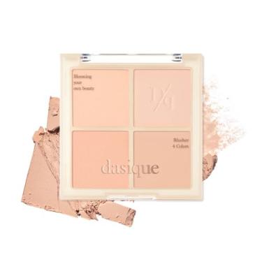 Imagem de Dasique Blending Mood Cheek #01 Warm Blending l Cruelty-Free l 4 tons misturáveis em pó leve, de longa duração e suave