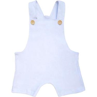 Imagem de Jardineira Bebê Menino E Menina Verão Roupa Infantil Algodão Suedine P