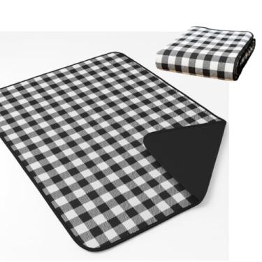 Imagem de Tapete de Praia 1,50X1,40mts Manta Impermeavel p/Ar Livre, Acampamento, Piscina Manta para Picnic(Xadrez)