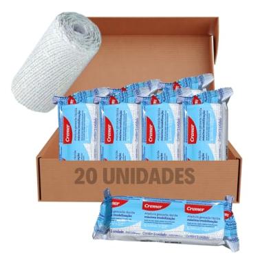 Imagem de Atadura Gessada 15cm x 3m Gesso Ortopédico 20 unidades