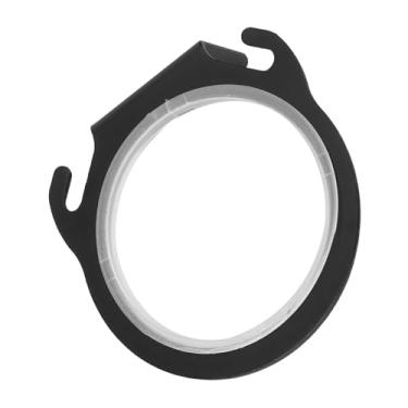 Imagem de GLOGLOW Suporte de Parede para Secador de Cabelo, Organizador de Armazenamento de Banheiro de Alumínio, Preto, Diâmetro Interno de 3,1 Polegadas, Capacidade de Carga de 10kg