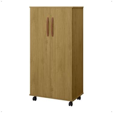 Imagem de Armário Sapateira Organizador Multiuso Prático Quarto Com Rodízios ou Pés 2 Portas(Nara Mel)