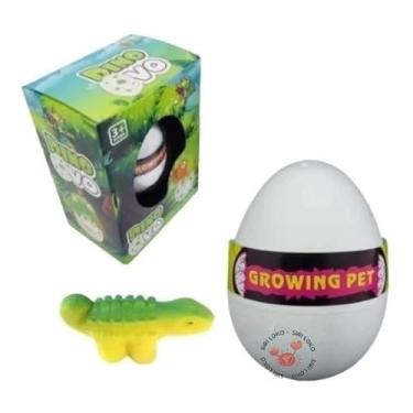 Imagem de Genérico, Kit 100 Unidades Dino Ovo Surpresa Brinquedos Dinossauro Cresce Na Agua Sortido 8 Cm