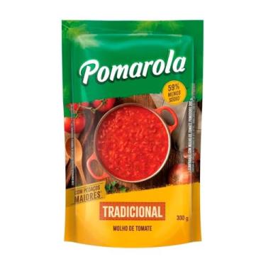 Imagem de MOLHO DE TOMATE POMAROLA TRADICIONAL SACHÊ 300G