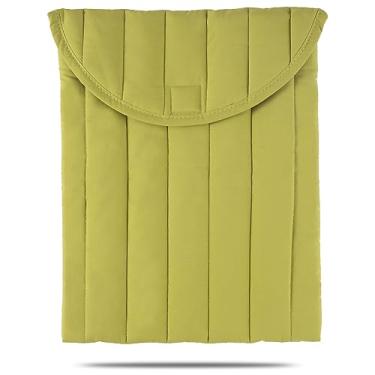 Imagem de Linpr Capa protetora para laptop de 15 a 16 polegadas verde listrada, capa protetora para homens e mulheres, linda bolsa compatível com laptops de 15 e 16 polegadas, para MacBook Air M2, Asus/Dell Xps