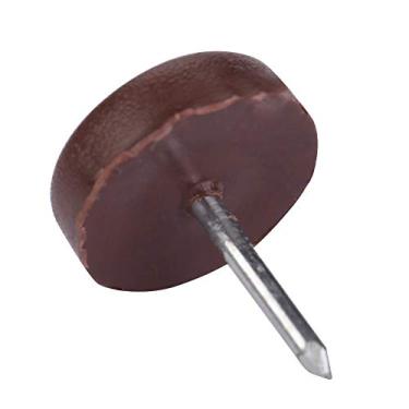 Imagem de Phefop 100 Peças de Pregos Em Deslizadores de Móveis, Deslizadores de Cadeira para Pisos de Madeira, Almofadas Antiderrapantes para Unhas de Perna de Móveis, (100pcs superfície plana 18mm espessura