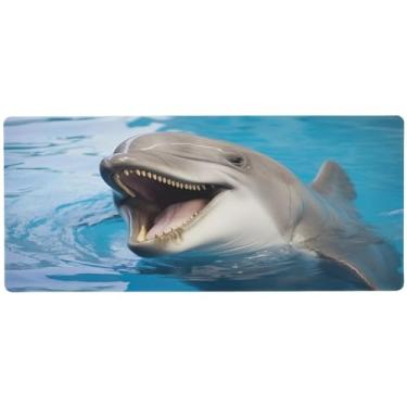 Imagem de Wassud Kea Mouse pad para jogos com base de borracha antiderrapante, mouse pad longo para teclado de computador com borda costurada, almofada grande à prova d'água para escritório, casa, 89,9 cm x