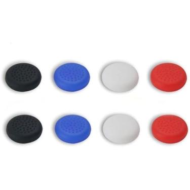 Imagem de 8 peças de silicone para joystick capa para controle Oculus Quest 2 VR Handle Rocker Silicone Caps (ponta)