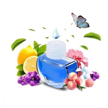 Imagem de Aromatizante Difusor de Cheiro Para Carro Formato Âncora, Material ABS, 20ml, Múltiplas Fragrâncias, Sistema Clip-on, 9,5 x 12,5 x 4,5 cm