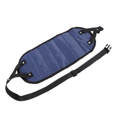 Imagem de Asixxsix Rede para Pés de Avião, Rede de Apoio para Os Pés de Malha Respirável para Viagens Com Alça Ajustável Estrutura Anti-ponta para Avião, Trem, ônibus, Escritório, Relaxamento (-marinho)