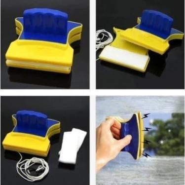 Imagem de Limpador Magnético Dupla Face Limpa Vidro Aquário Janela - Ímã Forte 4-12mm Anti-Algas, Fácil Sem Molhar Mãos