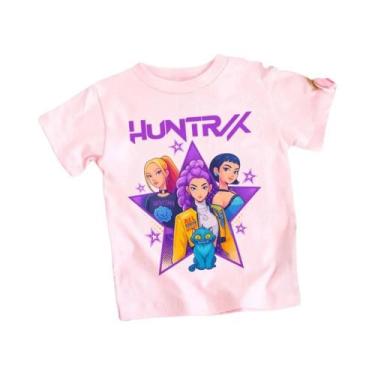 Imagem de Camiseta Infantil De Manga Curta KPop Demon Hunters Com Estampa De Per