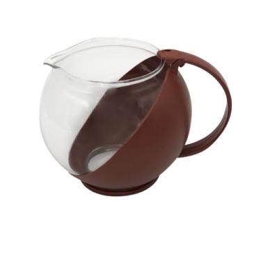 Imagem de Chaleira Vidro Infusor Aço Inox Bule Chá Café 750ml Marrom/Verde - Sortidos