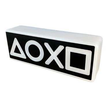 Imagem de Luminária Video Game Controls Preta – Luz Decorativa para Setup Gamer e Quarto