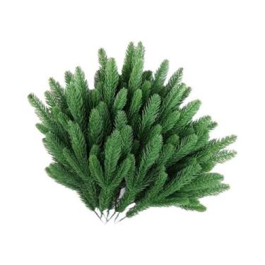 Imagem de Galhos De Pinheiro Artificial Verde 20pcs Decoração De Natal DIY Plant