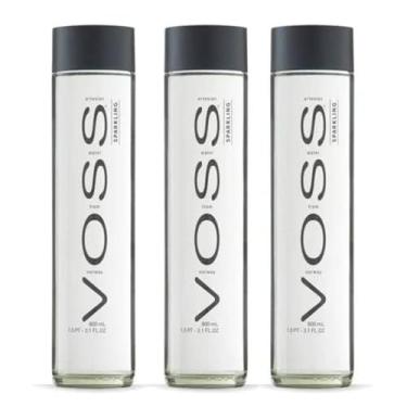 Imagem de Água Voss Com Gás Noruega Garrafa Vidro 800ml (3 Unidades)