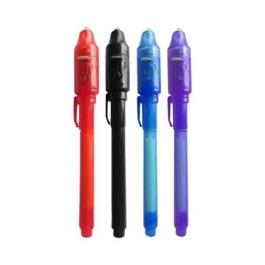 Imagem de Caneta Espiã Com Tinta Invisível, Conjunto De 4-12 Peças, Marcador Mág
