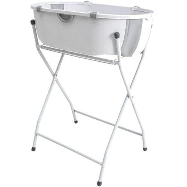 Imagem de Banheira de Bebe Dobravel com Suporte Kiddo Flap Plus Cinza