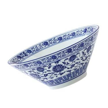 Imagem de 1 tigela de ramen tigela de arroz de cerâmica tigelas de sopa tigelas de macarrão ramen pratos azuis Udon tigela de ramen tigela de arroz chinês doces pratos azuis tigela de sopa doméstica tigela de