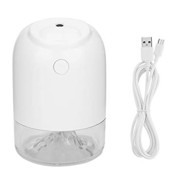 Imagem de CUOFYUNL USB Mini umidificador de temporização de mesa para carro, escritório Purificador de ar Atomizador com luzes LED (Branca)