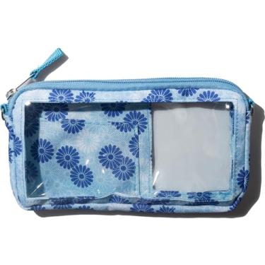 Imagem de DQL Bolsa tiracolo feminina leve para celular com design compatível com tela sensível ao toque, compartimento interno para cartão, alça ajustável, suporte de capa transversal pequena para celular