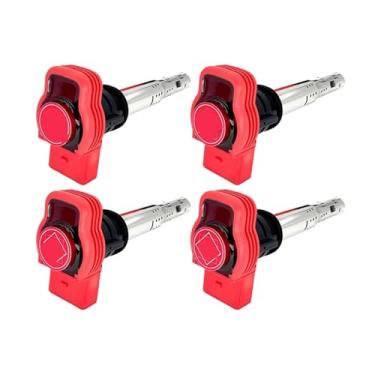 Imagem de Bobina de ignição 4 peças para Audi, VW, Skoda, Seat Quattro 1.8 2.0 TFSI, TSI 07K905715E UF575 - Substituição da bobina de ignição