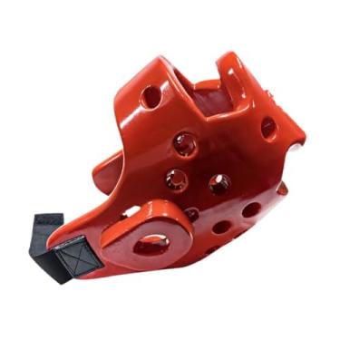 Imagem de Dynwave Protetor de cabeça respirável para boxe, taekwondo e MMA, incluindo proteção para testa e orelhas. Ideal para MMA, kickboxing grappling, Vermelho, Xl