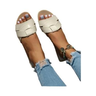 Imagem de Chinelos De Verão Femininos Em Cores Sólidas, Sapatos De Designer, Zap