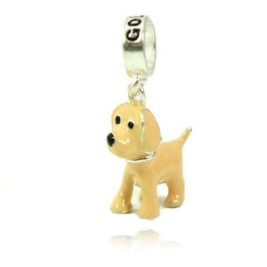 Imagem de Berloque Charms Prata Legitima 925 Cachorro Golden, Prata, 1, 0