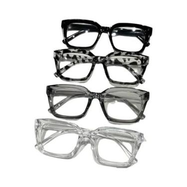 Imagem de Óculos Clássicos De Armação Quadrada Sem Grau Para Uso Diário, Trabalh