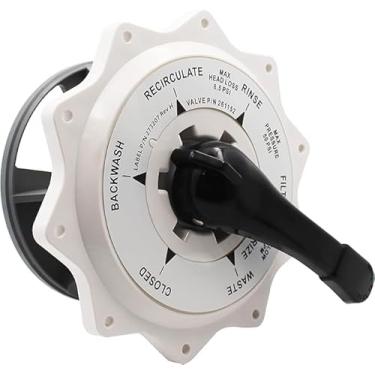 Imagem de Kit de substituição de conjunto de válvula superior 270067 para Hiflow, compatível com válvula multiporta de piscina/spa de montagem superior e lateral, peça de reposição de 5 cm, branco