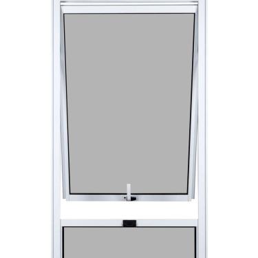 Imagem de Janela Maxim-Ar 1 Secção Bandeira Fixa Inferior Vidro Mini Boreal 120x80cm Topsul Esquadrisul Branco