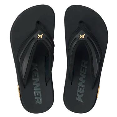 Imagem de CHINELO KENNER KIVAH NEW FORCE PRETO DOURADO ORIGINAL-Masculino