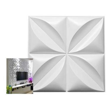 Imagem de Kit 4 Placas 1M Revestimentos 3D Parede Modelo Petalas Luxo