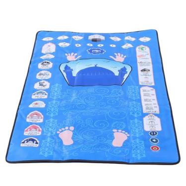 Imagem de Luocute Tapete Infantil Eletrônico, Tapete de Aprendizagem Interativo Com Tecnologia Inteligente para Educação Infantil, Educacional de Tecido Não Tecido de 52,36 X 29,53 pol.
