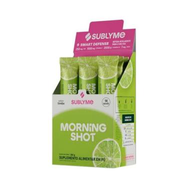 Imagem de Morning Shot Sabor Limão Travel Size CX/14 Sachês Sublyme