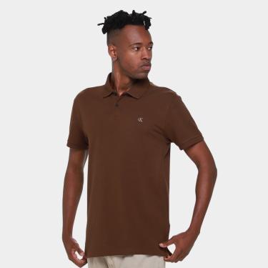 Imagem de Camisa Polo Calvin Klein Casual Masculina-Masculino