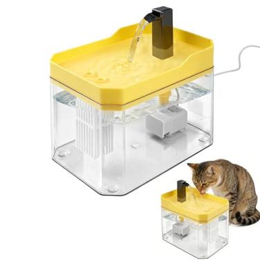 Imagem de Fonte de Agua para Gato com Filtro 1.5L, Bebedouro Automático para Cães e Gatos Silenciosa Transparente Bebedouro Fonte De Água Para Cães Gatos Elétrico Pet