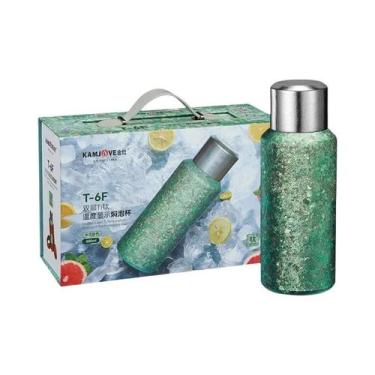 Imagem de Termo De Titânio De Camada Dupla De 680ml Com Display De Temperatura, 