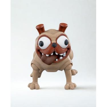 Imagem de Cachorrinhos Articulados Colecionáveis com Diversas Raças, Brinquedo Educativo com Articulações Móveis, Ideal para Crianças e Colecionadores (Pug)