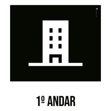 Imagem de Kit 3 Placas Desenho - 1 Andar