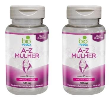 Imagem de Kit 2 A-Z Mulher Bio Redux Suplemento Polivitamínico e Minerais 60 Cápsulas