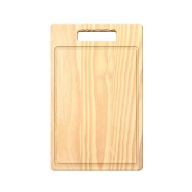 Imagem de Tábua De Carne De Madeira Pinus Com Pegador- Stolf 39x25