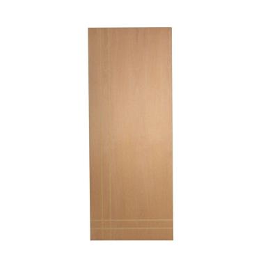 Imagem de Porta De Giro Frisada P- Verniz 210x80 F06 Caixilho De Porta Medida 10