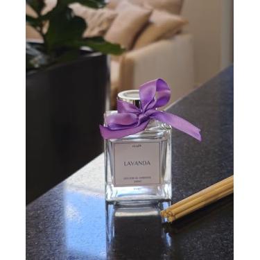 Imagem de Vivaê Difusor de Varetas Aromatizador de Ambiente Lavanda 100ml - Frasco de Vidro com Varetas de Fibra - Decoração e Perfume