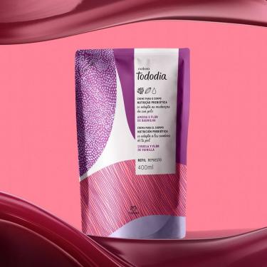 Imagem de Refil Creme Desodorante Nutritivo para o Corpo Ameixa e Flor de Baunilha Tododia 400ml 